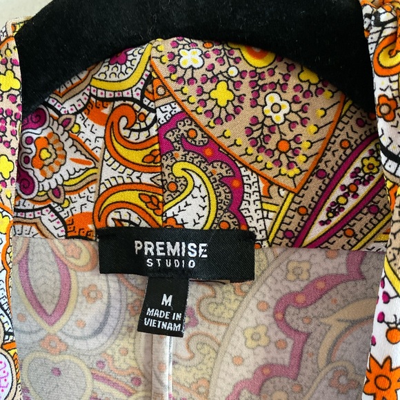 Gorgeous bright print sleeveless summer top, Med - Picture 4 of 5